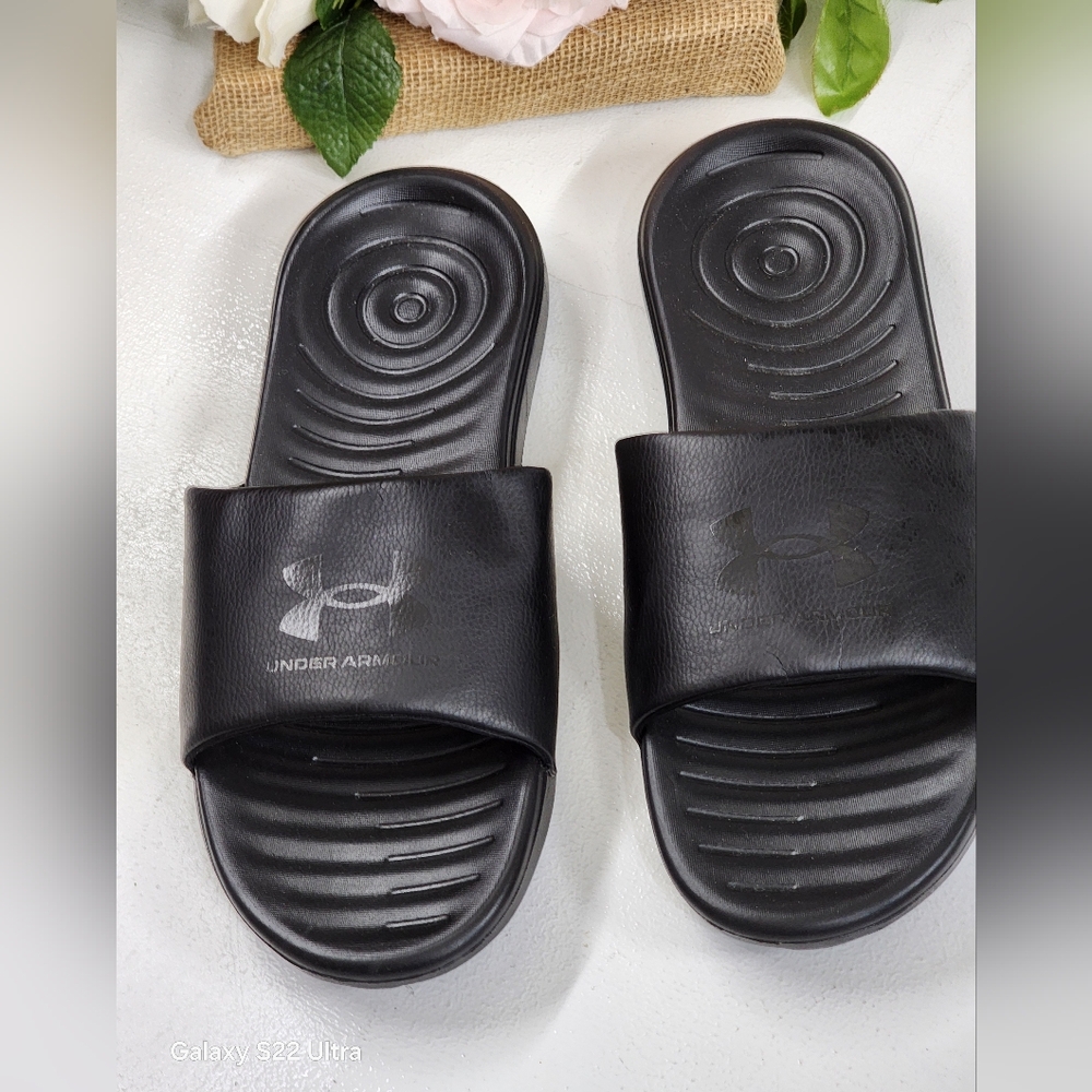 Under Armour Black Slides